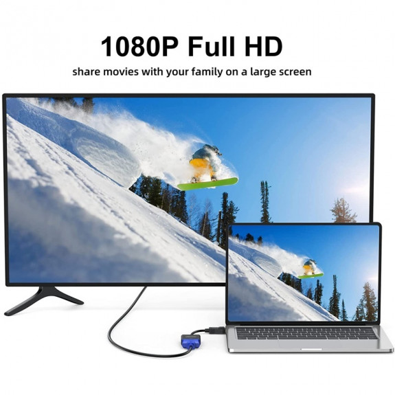Dây Cáp Chuyển Đổi Cổng DP Sang VGA Chuyên Dụng Cho Máy Tính / Laptop / Máy Chiếu
