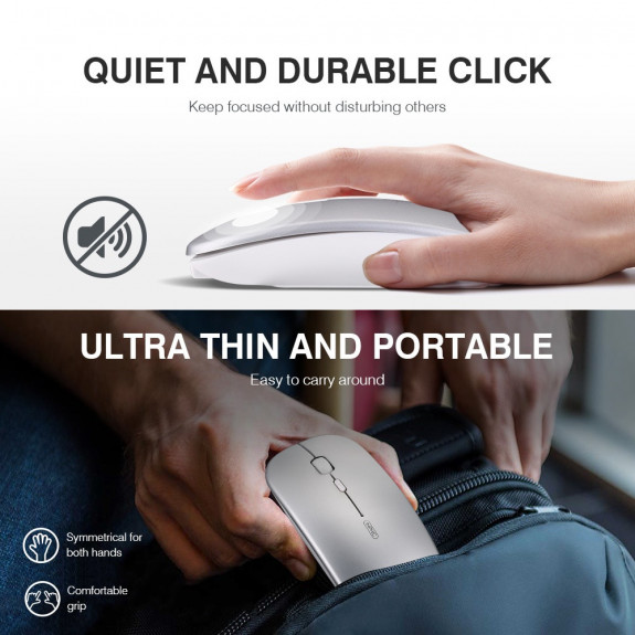 Chuột không dây kết nối Bluetooth 2.4Ghz